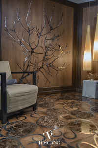 painel de vidro decorado