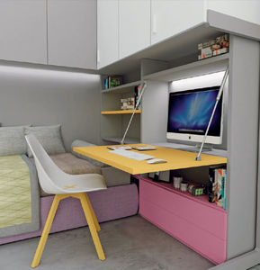secretária em laminado / contemporânea / infantil
