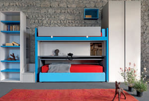 cama alta / contemporânea / infantil / de menino