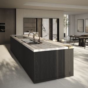 ilha de cozinha em vidro 1