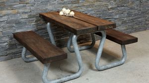 mesa de piquenique contemporânea