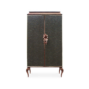 guarda-roupa novo Barroco / em madeira lacada brilhante / com portas de abrir