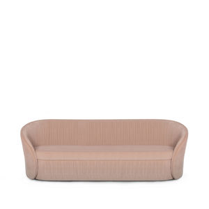 sofá contemporâneo / em veludo / de 2 lugares / rosa