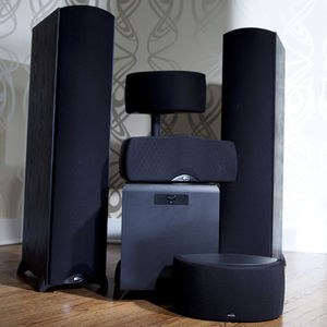conjunto de home theater convencional