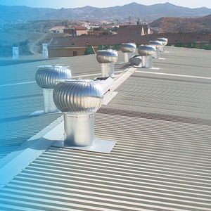 ventilador natural de telhado