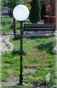 poste balizador de iluminação de jardim