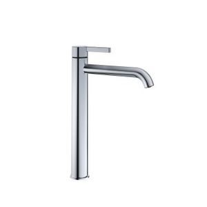 misturador monocomando para lavatório / em metal cromado / 1 furo / economizador de água