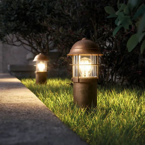 poste balizador de iluminação de jardim