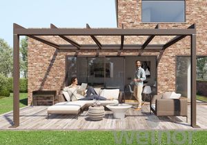 pérgola apoiada em parede