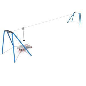 tirolesa para parque infantil