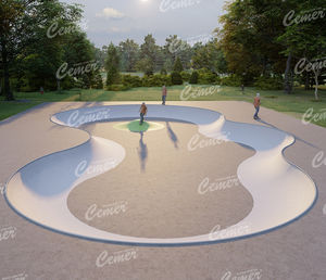 bowl para skatepark em concreto