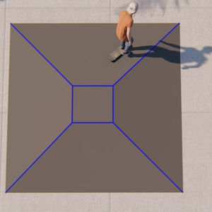 pista tipo pirâmide para skatepark
