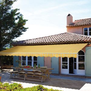 toldo reto de braço pivotante