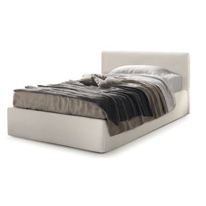 cama de casal / de solteiro / contemporânea / estofada