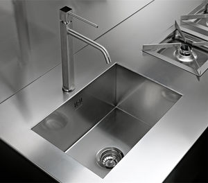 tampo de bancada em aço / para cozinha