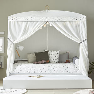 quarto infantil branco / cinza / em madeira lacada / de menina