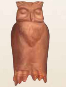 adorno de cumeeira em terracota