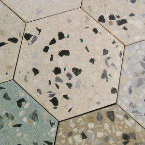 ladrilho efeito terrazzo / para ambiente interno / para ambiente externo / de parede