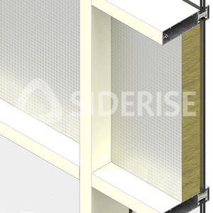 isolante térmico / em lã de rocha / para parede-cortina / para isolamento térmico exterior (ITE)