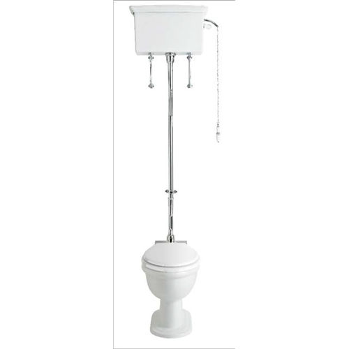 Vaso sanitário de piso - PVEWC00 & PVEW02F - HERITAGE BATHROOMS - em cerâmica / com descarga de água em altura / tradicional