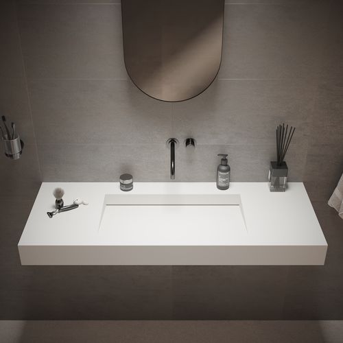 Cuba suspensa - 280177 SOLIDSQUARE-120 - IDEAVIT B.V - em Superfície Sólida / retangular / contemporânea