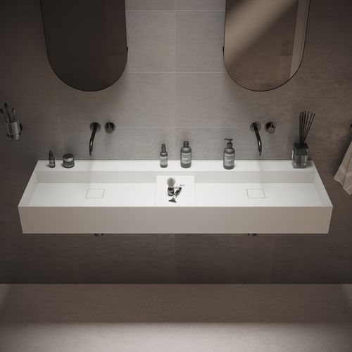 Cuba suspensa - 290284 SOLIDBLISS-150D - IDEAVIT B.V - em Superfície Sólida / com tampo / dupla