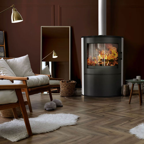 Salamandra a lenha - KOZA/AB/S/2/KAFEL/BIALA - KRATKI - 4 kW / 5 kW–10 kW / 12 kW