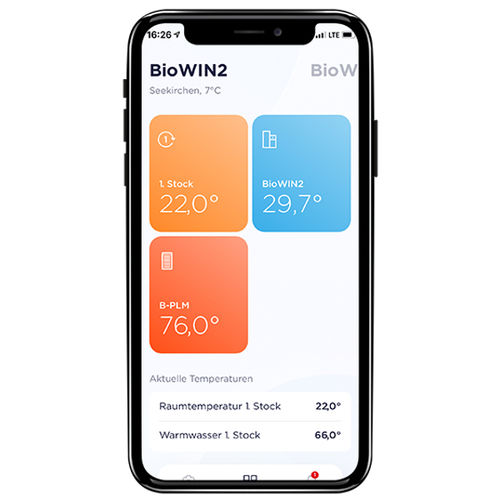 Aplicativo móvel de cálculo térmico - MYCOMFORT - Windhager Zentralheizung GmbH - para sistema de controle de edifícios inteligentes / para sistema de aquecimento / para smartphone