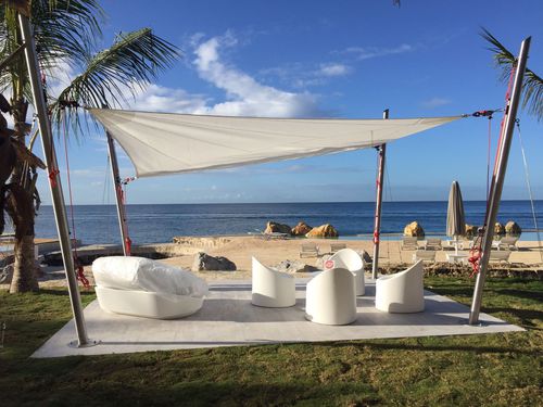 Toldo-vela impermeável - SHADE SAIL SYSTEM - Proverbio Outdoor Design - retangular