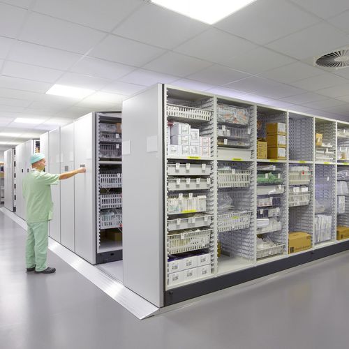 Estante móvel para armazenamento - COMPACTUS XTR&reg; - Bruynzeel Storage Systems - de laboratório / elétrica / metálica
