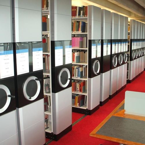 Estante móvel para biblioteca - COMPACTUS&reg; XTR SHADE - Bruynzeel Storage Systems - para arquivo / mecânica / manual