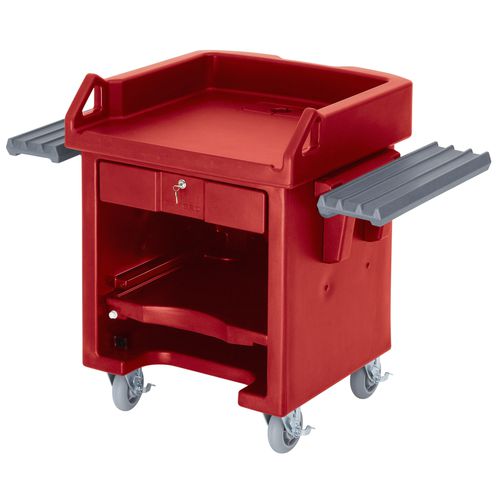 Balcão-caixa modular - VCS - Cambro - em material plástico / para loja / vermelho