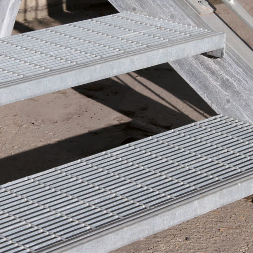 Grade de piso em aço galvanizado - GRADINI STANDARD - Defim Orsogril - para degrau de escada / de segurança / antiderrapante