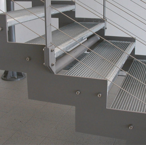 Grade de piso em aço galvanizado - GRADINI ANTIVERTIGINE - Defim Orsogril - para grelha de calha de piso / para degrau de escada / para passarela