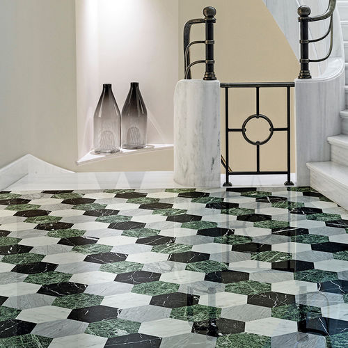 Placas de revestimento em mármore - LAURENTINA - BISAZZA BAGNO - polida / 3D / acabamento em pedra