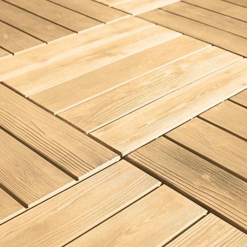 Tábua de deck em concreto - PARQUET - A Cimenteira do Louro - efeito de madeira / à prova de água / da linha comercial