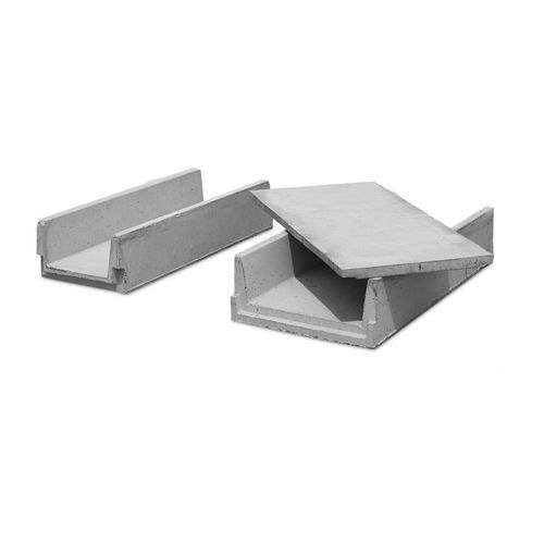 Calha de escoamento em concreto - A Cimenteira do Louro - para espaço público / para água pluvial / modular
