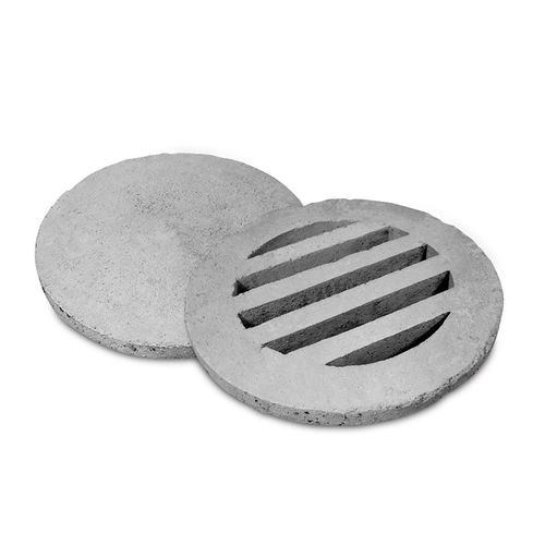 Tampa para caixa de inspeção em concreto - SOLID / BORED - A Cimenteira do Louro - redonda / pré-fabricada