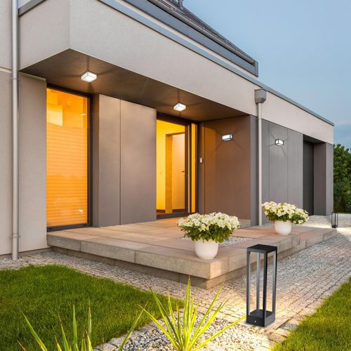 Luminária de piso - LD0257 - Zafferano Srl - em alumínio pintado / em vidro / contemporânea