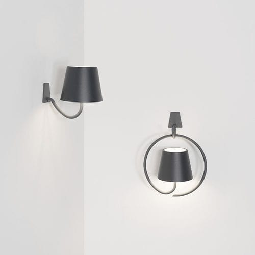 Arandela contemporânea - POLDINA - Zafferano Srl - para ambiente interno / para ambiente externo / em alumínio