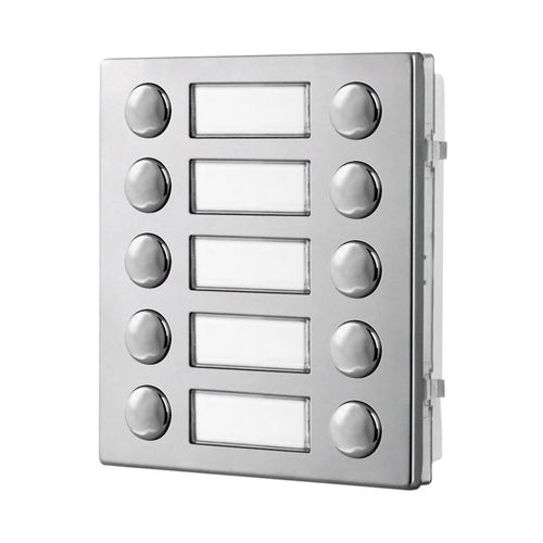 Módulo de interfone em aço inoxidável - 4845D - Videx Electronics S.p.A. - em aço inoxidável fosco / em alumínio anodizado / não residencial