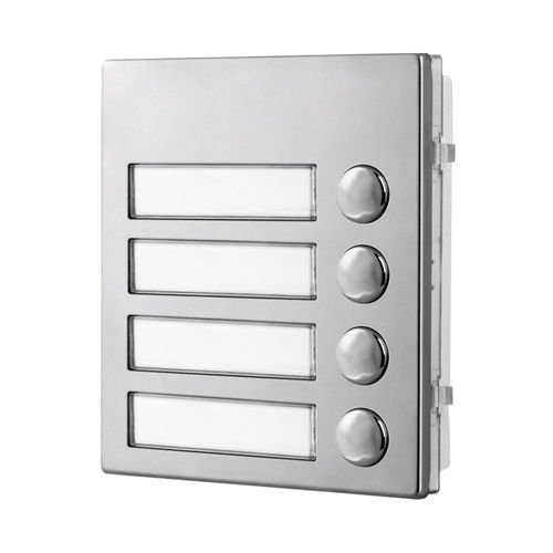 Módulo de interfone em aço inoxidável - 4044 - Videx Electronics S.p.A. - em aço inoxidável fosco / em alumínio anodizado / não residencial