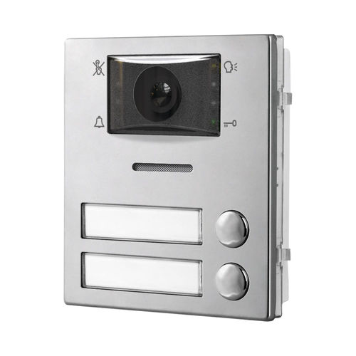 Vídeo-porteiro em aço inoxidável fosco - 4284X-2 - Videx Electronics S.p.A. - em aço inoxidável espelhado / branco / de embutir