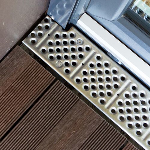Grelha de ventilação em aço inoxidável - megawood by NOVO-TECH - retangular / para ambiente externo / da linha residencial