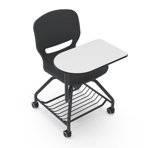 Cadeira de trabalho em polipropileno - NOTE 360 - Nautilus SA - com rodízios / com prancheta / com compartimento de arrumação