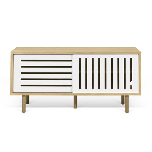 Rack de TV contemporâneo - DANN STRIPES - TEMAHOME - em madeira laqueada / em carvalho