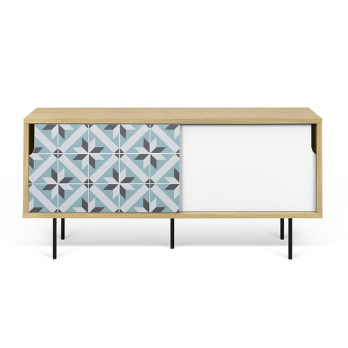 Rack de TV contemporâneo - DANN STAR - TEMAHOME - em madeira laqueada / em carvalho / metálico