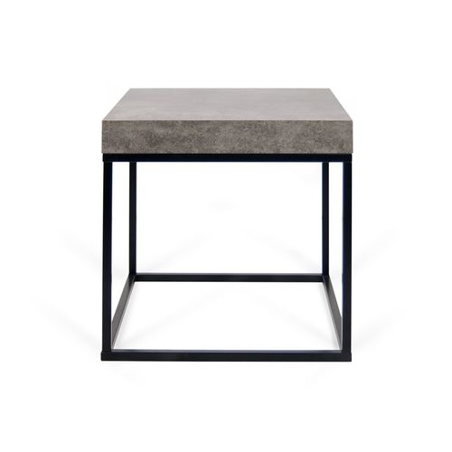 Mesa lateral contemporânea - PETRA 55 - TEMAHOME - metálica / em concreto / em laminado melamínico