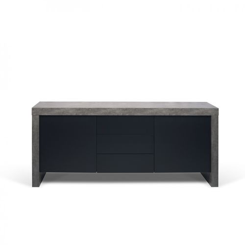 Buffet aparador contemporâneo - KOBE - TEMAHOME - em madeira laqueada / em concreto / em laminado melamínico