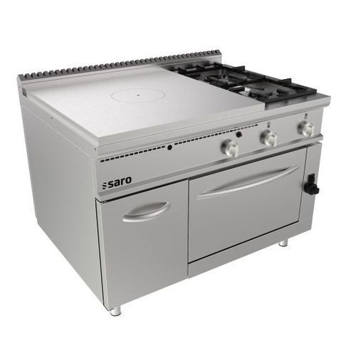 Fogão a gás - LQ MOD - SARO - profissional / 2 bocas / 1 forno